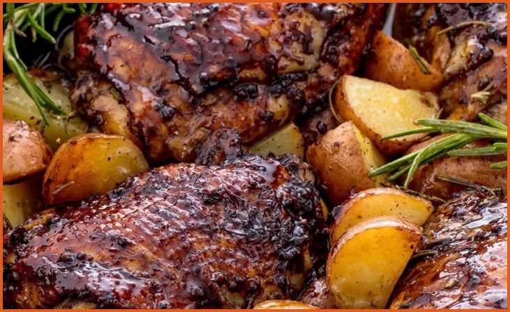 Balsamic Glazed Chicken Thighs