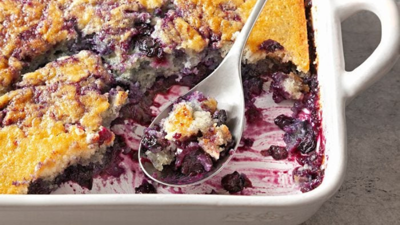 Buttery Blueberry Cobbler