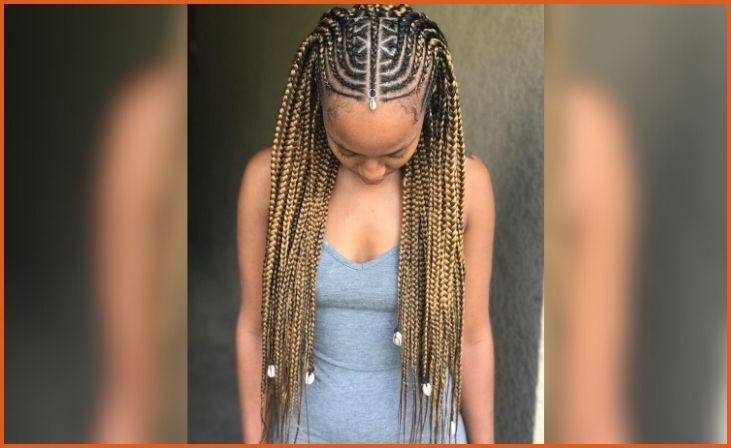 Fulani Braids with Side Cornrows