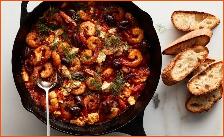 Shrimp Saganaki