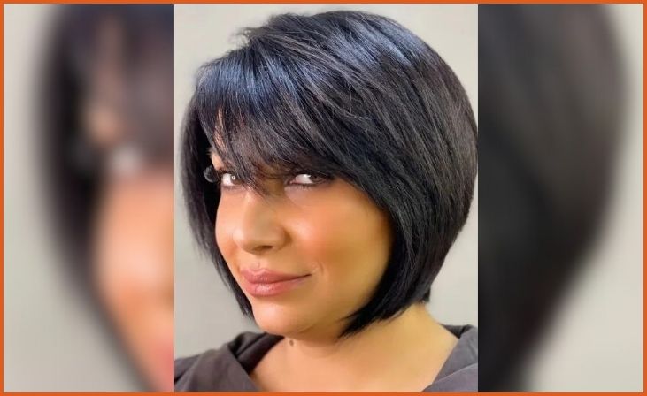 Side Fringe Layered Bob