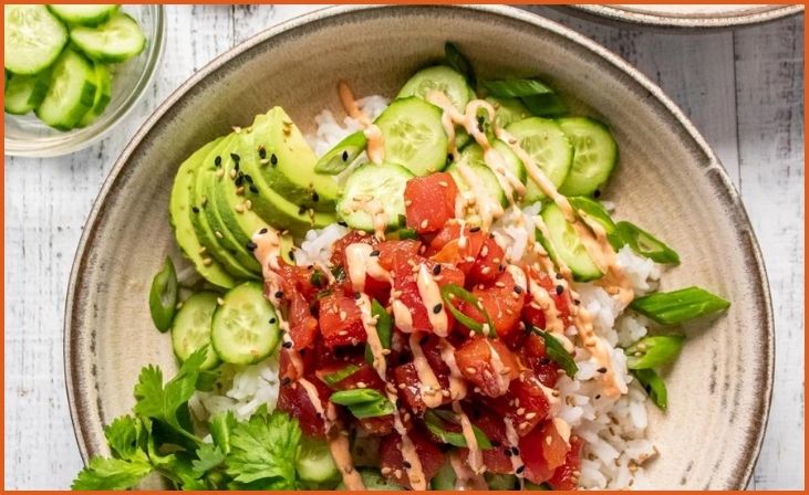 Spicy Tuna Poke Bowls